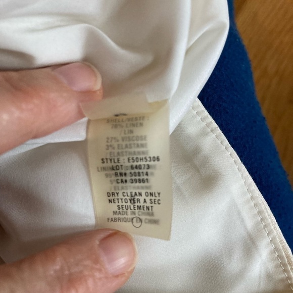 Elie Tahari linen A line skirt - Picture 6 of 11